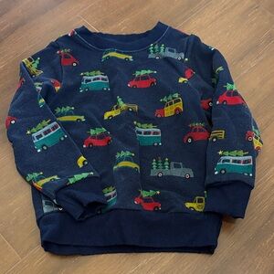 Little Sleepies Tree Traffic Sweatshirt Size 4T